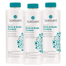 SpaGuard Stain Scale Control 1 Quart 3 Pack Prevents Scale in Spas and Hot Tubs