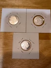 Silver Mini-Stack! Three 1/10ozt Bison Rounds/3 AMERICAN mints!  FREE SHIPPING!!