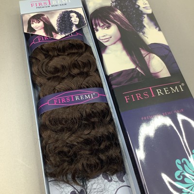 12'' Cosmo Wave #4 Dark Brown First Remi Boho Curly 100% Human Hair Extensions