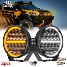 Colight Pair 9" Inch LED Work Lights Super Bright Offroad Driving Auxiliary Pods