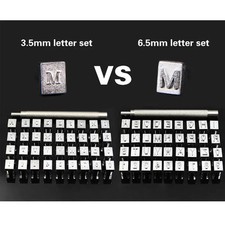 36Pcs/set Alphabet Letters & Number Stampers Set 3mm/6mm Steel Punch Metal Lette