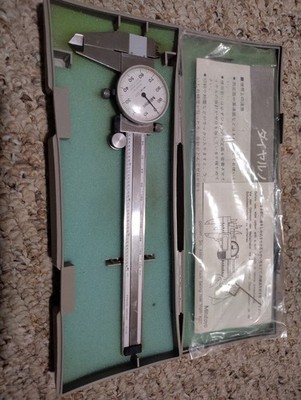 Mitutoyo 6  Dial Caliper 505-637-50 Machinist Tool Made In Japan Shock Proof