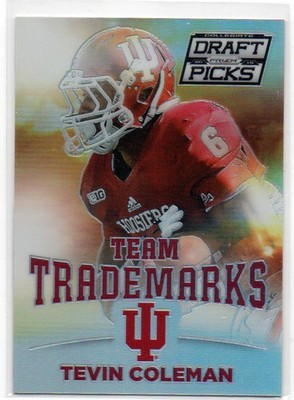 2015 Prizm Draft Picks Team Trademarks #45 Tevin Coleman Indiana    xx
