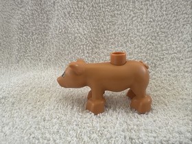 LEGO DUPLO NOUGAT ADULT PIG HOG FARM BARNYARD ANIMAL PIG REPLACEMANT  FIGURE