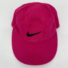 Nike Kids Pink Baseball Cap Swoosh Logo Adjustable Hat 2319-A4Y 419