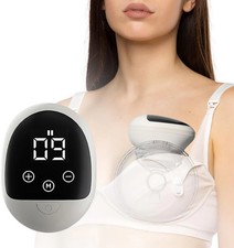 Wearable Electric Breast Pump Hands-Free, Portable, 2 Modes, 9 Levels, LED