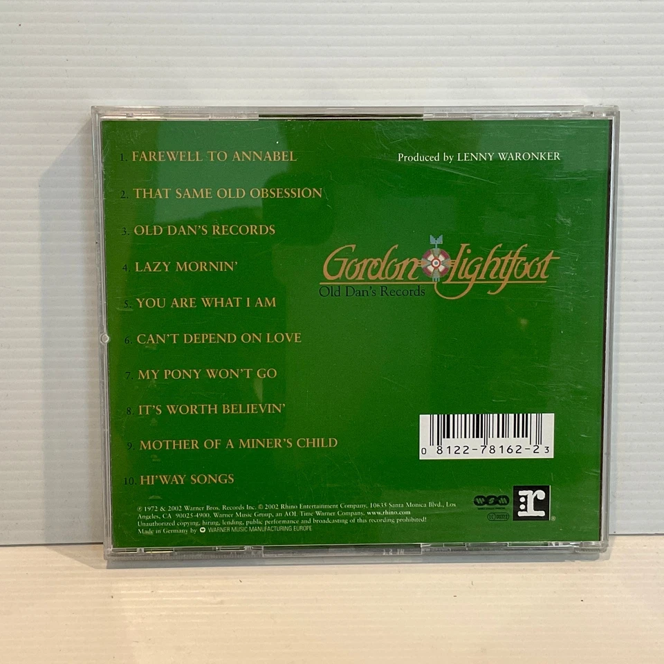 Гордон Лайтфут - Old Dan's Records CD - Изображение 2 из 2