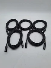 LOT OF 5 Mogami XLR (F) TO (M) Microphone Cable 15FT NEGLEX 2534 Made In Japan