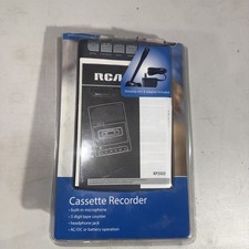 RCA RP3503 Cassette Recorder, Standup Mic  Adapter Included,SEALED Damaged box