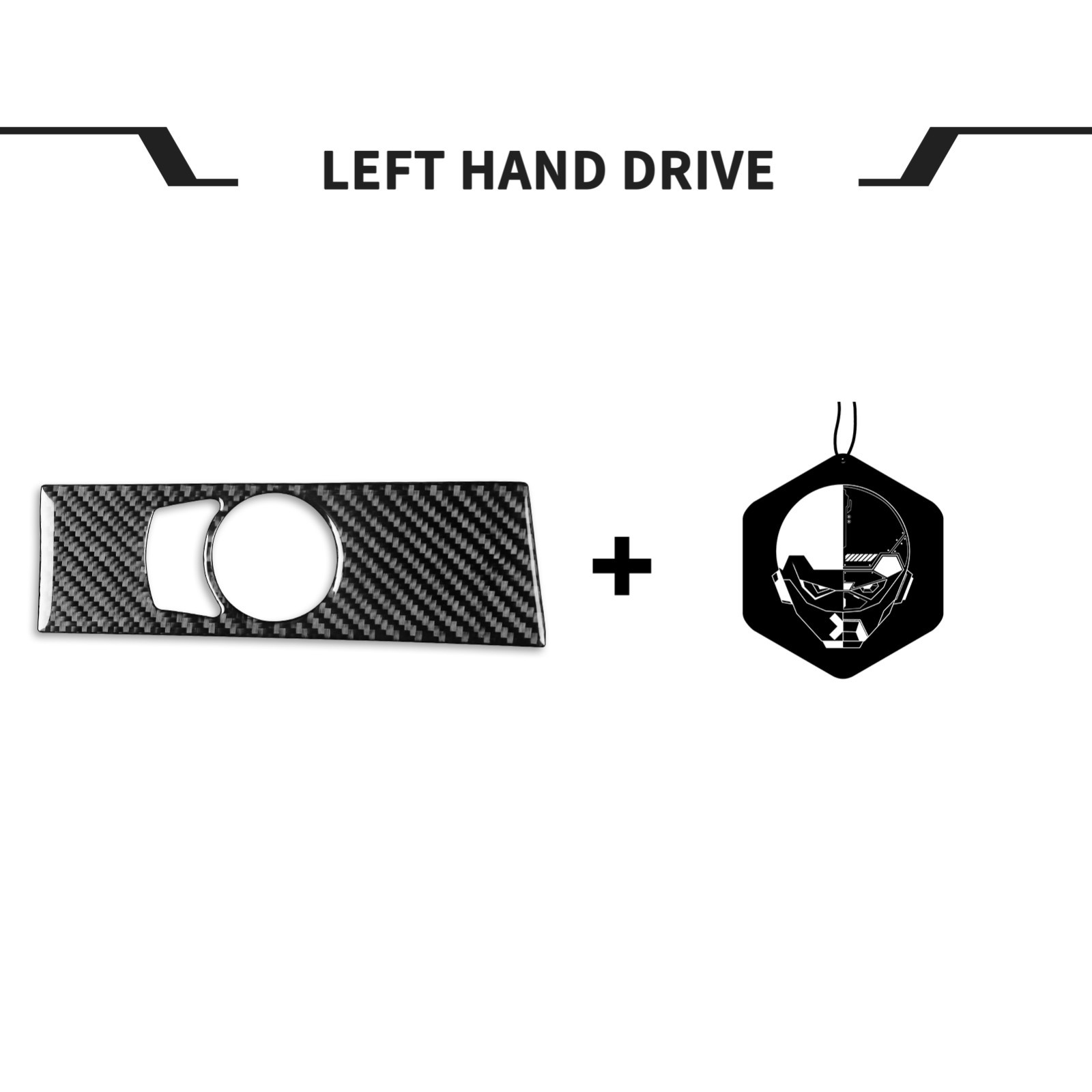 Headlight Switch Panel Cover Trim For BMW 5 Series E60 2004-10 Real Carbon Fiber