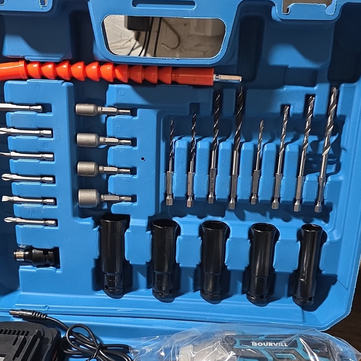 BOURVILL 36V Impact Driver Set 2 Batteries Charger Drill & Driver