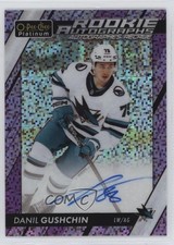 2024-25 O-Pee-Chee Platinum Violet Pixels 49/99 Danil Gushchin #R-DG Auto 1jz3