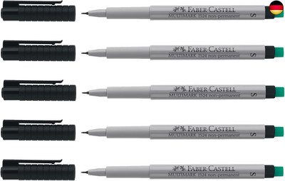 FABER-CASTELL 205010 - Marker Multimark 152499 S, non-permanent, schwarz, 5