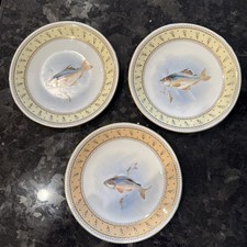 Royal Worcester Jeweled Fish Plates Lot Of 3 ...