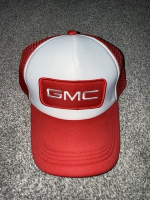 GMC Patch Mesh Snapback Trucker Red and White