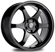 Alloy Wheels 17" Fox PF5 Black Gloss For Nissan Kicks [P15] 16-22