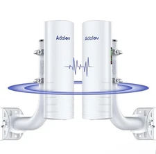 AdaLov CPE361 5KM Outdoor Wireless Bridge (2 Pack) 14dBi Antenna + 2x1Gbps Ports