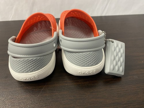 Crocs Unisex-Child Literide Clog Orange- Gray US C10 - Picture 5 of 7