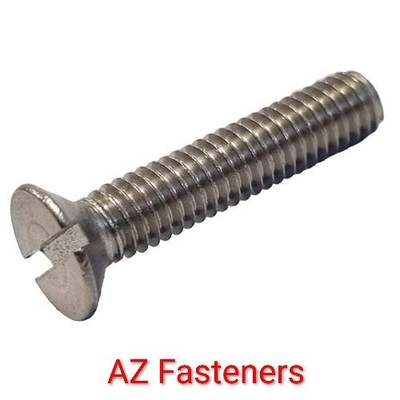 BA Senkkopf-Maschinenschraube mit Schlitz A2 Edelstahl CSK-Nut 2BA 4BA 6BA 8BA