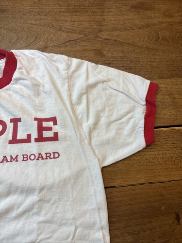 Temple Main Campus Program Board T Shirt White Size Small - Picture 4 of 11