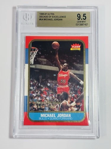 Jordan 1996 Fleer Jordan #4 Gold