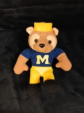 VTG Michigan Wolverines 8" Collectable Ornament Mascot Go Blue UOfM Stuffins