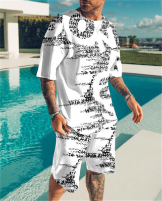 Men Tops Shorts Outfit Shirt Short 