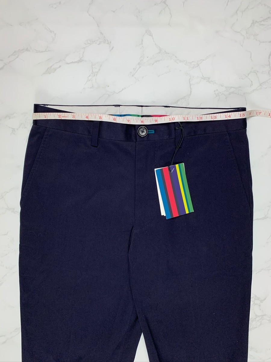 🔥75% OFF🔥 [SALE] Paul Smith Mid Fit Dark Navy Chino Pants | eBay 