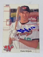 Paulo Orlando SIGNED 2007 Winston Salem Warthogs Card Kansas City Royals RC Auto
