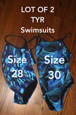 TYR Swimsuit Size 28 TYR Swimsuit Size 30 Lot of 2 TYR Swimsuits 28 / 30