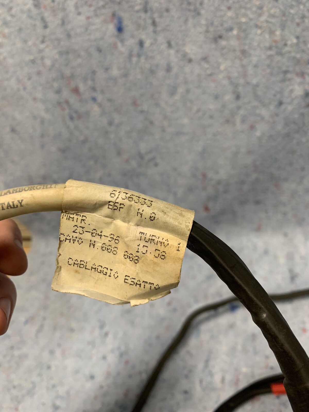 Lamborghini Diablo Sv OEM Right Electrical Cable  Window Door Motor No Reserve !