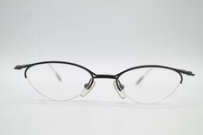 Vintage Alpina Voila 1 3 9012 Black Brown Half-Frame Glasses Eyeglass Frame NOS