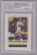 2005 Topps Vault Plaxico Burress Blank back 3/3 New York Giants NFL