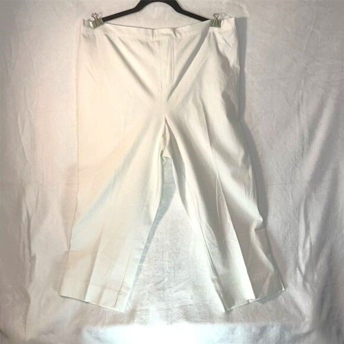 Isaac Mizrahi Women's Plus Size 20 Ivory Dress Pants Straight Leg