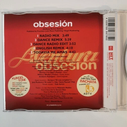 Aventura Obsesión (2002/04) [Maxi-CD] - Bild 3 von 3