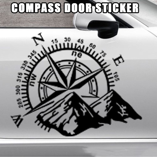 2x Aufkleber Kompass Windrose 60 x 50 cm Camper Wohnmobil Dekor Auto Sticker DE_ - Bild 13 von 19