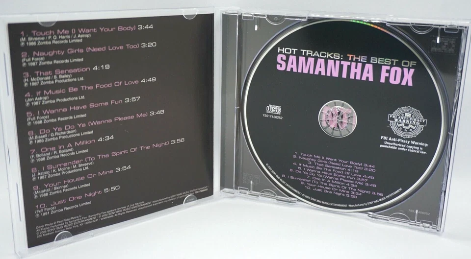 Samantha Fox : Hot Tracks (The Best Of) CD Album - Touch Me (I Wanna Your Body) - Image 3 of 3