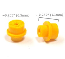 2pc BTO Newly Made Aurora T-Jet Thunderjet HO Slot Car Large Size Wheels YELLOW