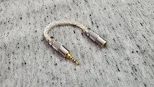 3.5mm to 2.5mm Headphone Extension Cable Pure Sliver Cable