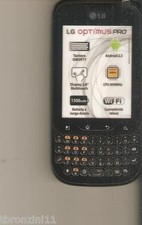 FAKE SHOWCASE PHONE - DUMMY - LG OPTIMUS PRO IS NOT A PHONE 