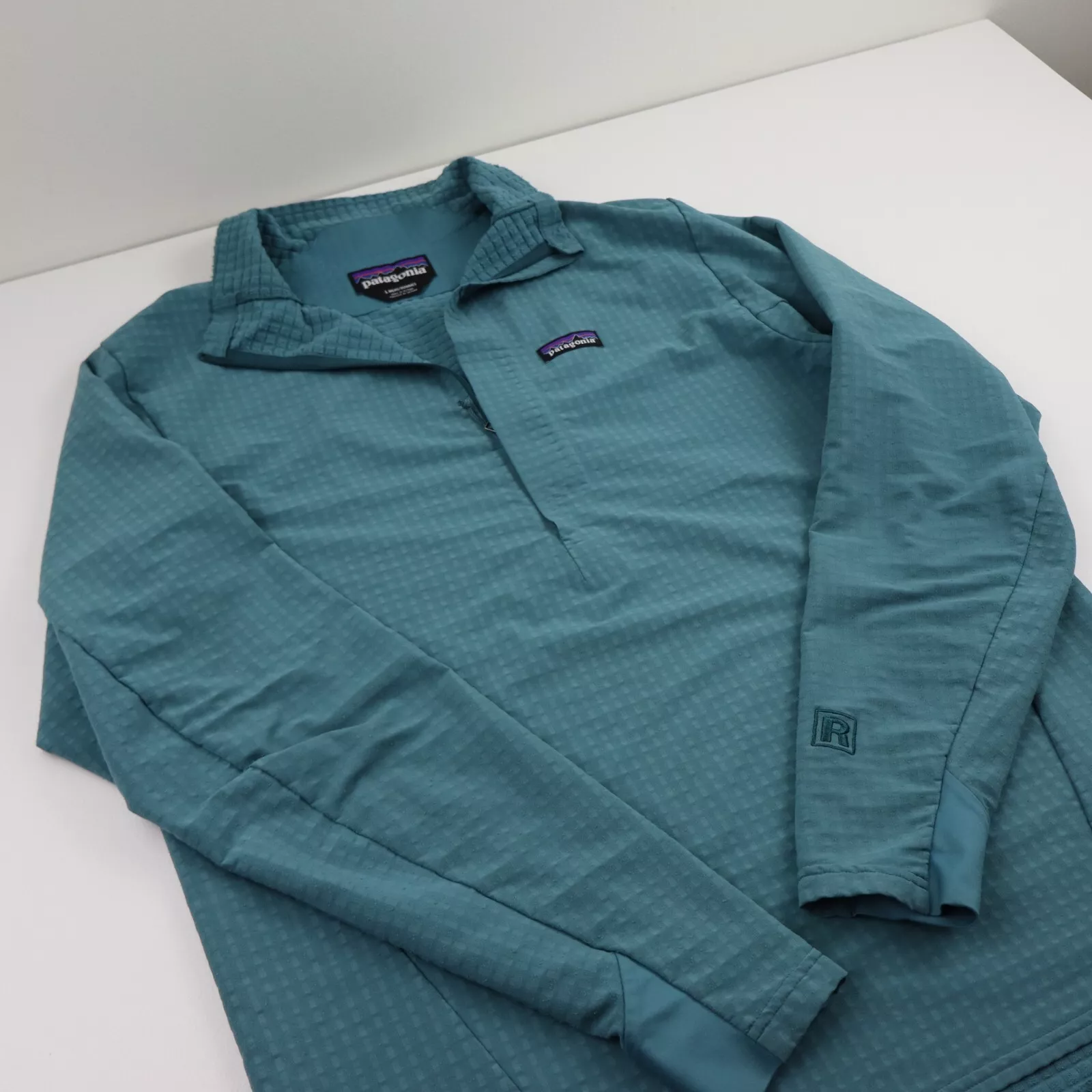 patagonia r1 techface grid fleece pullover coat regulator jacket
