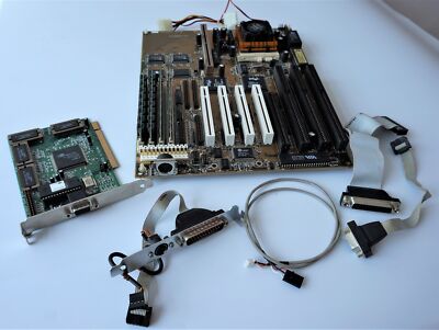 GIGABYTE GA-586ats Sockel 7 ATX Keyboard Adapter Retro CPU Prozessor mit Lüfter