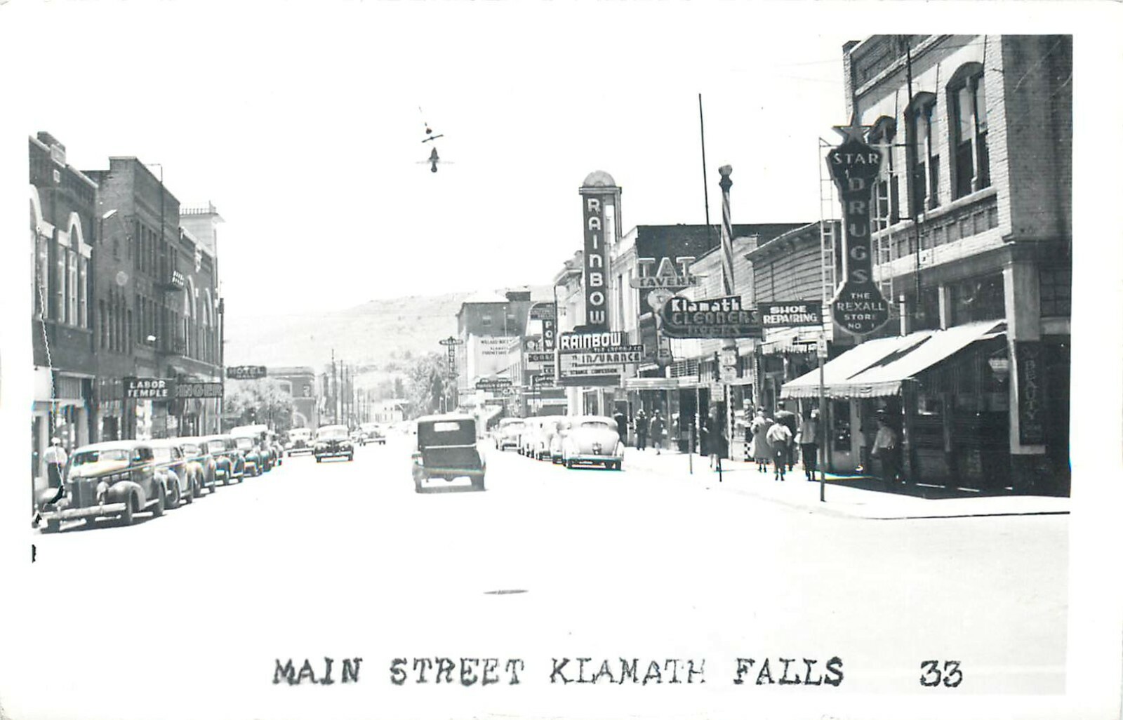 KLAMATH FALLS OREGON MAIN STREET VINTAGE REAL PHOTO POSTCARD VIEW eBay
