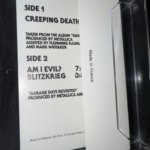 Metallica - Creeping Death (Cassette 1984 Music For Nations T12KUT112) OOP! Rare - Picture 3 of 7
