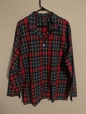 Polo Ralph Lauren Multicolor Tartan Plaid Pajama Sleepwear Shirt - Men's L - New