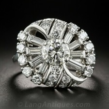 1.67Ct White Round Cut CZ Antique Engagement Ring Solid 925 Sterling Silver