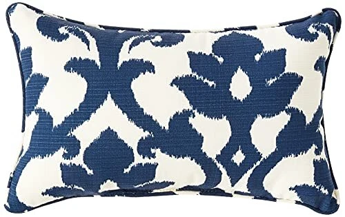 Navy lumbar hotsell outdoor pillow