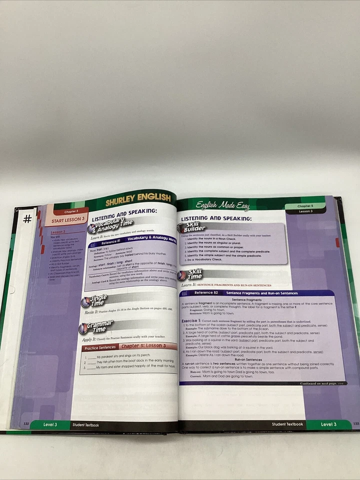 Shurley English Level 3 English Made Easy Student Textbook (2007) Hardback - Image 3 of 4