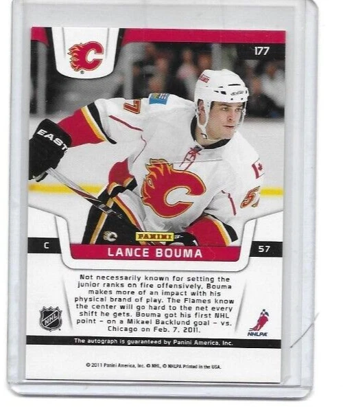 2011-12 Panini Certified - Freshman Signatures Lance Bouma #177 Rookie RC. - Image 2 of 2