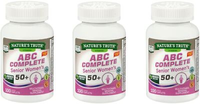 Nature's Truth ABC Complete Senior Womne's 50+ Multivitamin 100 ct(3 Pack)